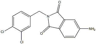 5-amino-2-[(3,4-dichlorophenyl)methyl]-2,3-dihydro-1H-isoindole-1,3-dione Struktur