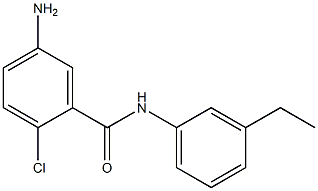 5-amino-2-chloro-N-(3-ethylphenyl)benzamide Struktur