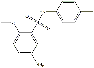 5-amino-2-methoxy-N-(4-methylphenyl)benzene-1-sulfonamide Struktur