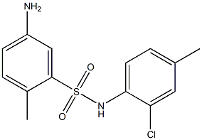 5-amino-N-(2-chloro-4-methylphenyl)-2-methylbenzene-1-sulfonamide Struktur