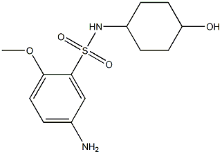 5-amino-N-(4-hydroxycyclohexyl)-2-methoxybenzene-1-sulfonamide Struktur