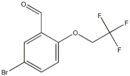 5-bromo-2-(2,2,2-trifluoroethoxy)benzaldehyde Struktur