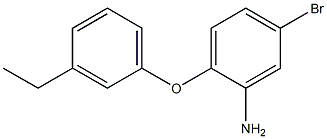 5-bromo-2-(3-ethylphenoxy)aniline Struktur