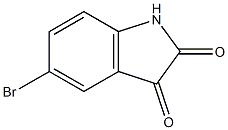 5-bromo-2,3-dihydro-1H-indole-2,3-dione Struktur