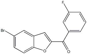 5-bromo-2-[(3-fluorophenyl)carbonyl]-1-benzofuran Struktur