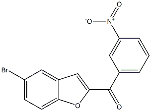 5-bromo-2-[(3-nitrophenyl)carbonyl]-1-benzofuran Struktur