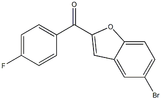 5-bromo-2-[(4-fluorophenyl)carbonyl]-1-benzofuran Struktur