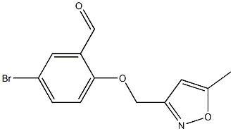 5-bromo-2-[(5-methyl-1,2-oxazol-3-yl)methoxy]benzaldehyde Struktur