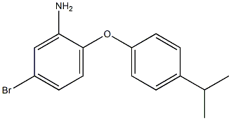 5-bromo-2-[4-(propan-2-yl)phenoxy]aniline Struktur