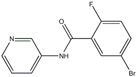 5-bromo-2-fluoro-N-pyridin-3-ylbenzamide Struktur