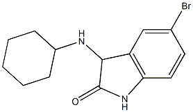 5-bromo-3-(cyclohexylamino)-2,3-dihydro-1H-indol-2-one Struktur