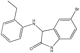 5-bromo-3-[(2-ethylphenyl)amino]-2,3-dihydro-1H-indol-2-one Struktur