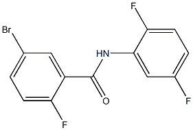 5-bromo-N-(2,5-difluorophenyl)-2-fluorobenzamide Struktur