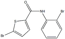 5-bromo-N-(2-bromophenyl)thiophene-2-carboxamide Struktur