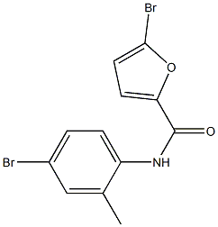 5-bromo-N-(4-bromo-2-methylphenyl)furan-2-carboxamide Struktur