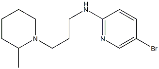 5-bromo-N-[3-(2-methylpiperidin-1-yl)propyl]pyridin-2-amine Struktur