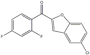 5-chloro-2-[(2,4-difluorophenyl)carbonyl]-1-benzofuran Struktur