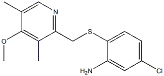 5-chloro-2-{[(4-methoxy-3,5-dimethylpyridin-2-yl)methyl]sulfanyl}aniline Struktur