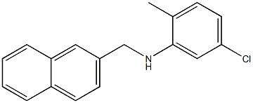 5-chloro-2-methyl-N-(naphthalen-2-ylmethyl)aniline Struktur