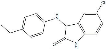 5-chloro-3-[(4-ethylphenyl)amino]-2,3-dihydro-1H-indol-2-one Struktur