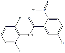 5-chloro-N-(2,6-difluorophenyl)-2-nitrobenzamide Struktur