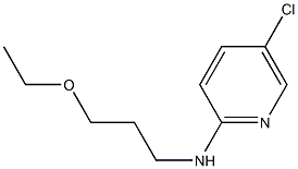 5-chloro-N-(3-ethoxypropyl)pyridin-2-amine Struktur