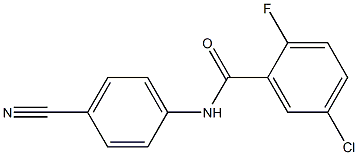 5-chloro-N-(4-cyanophenyl)-2-fluorobenzamide Struktur