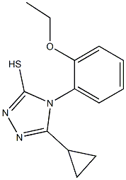 5-cyclopropyl-4-(2-ethoxyphenyl)-4H-1,2,4-triazole-3-thiol Struktur