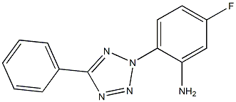 5-fluoro-2-(5-phenyl-2H-1,2,3,4-tetrazol-2-yl)aniline Struktur