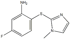 5-fluoro-2-[(1-methyl-1H-imidazol-2-yl)sulfanyl]aniline Struktur