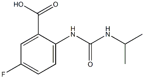 5-fluoro-2-[(propan-2-ylcarbamoyl)amino]benzoic acid Struktur