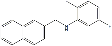 5-fluoro-2-methyl-N-(naphthalen-2-ylmethyl)aniline Struktur