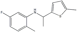 5-fluoro-2-methyl-N-[1-(5-methylthiophen-2-yl)ethyl]aniline Struktur