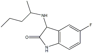 5-fluoro-3-(pentan-2-ylamino)-2,3-dihydro-1H-indol-2-one Struktur