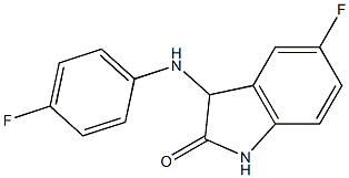 5-fluoro-3-[(4-fluorophenyl)amino]-2,3-dihydro-1H-indol-2-one Struktur