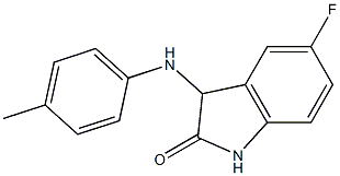 5-fluoro-3-[(4-methylphenyl)amino]-2,3-dihydro-1H-indol-2-one Struktur