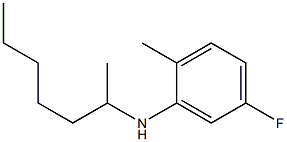 5-fluoro-N-(heptan-2-yl)-2-methylaniline Struktur