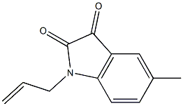 5-methyl-1-(prop-2-en-1-yl)-2,3-dihydro-1H-indole-2,3-dione Struktur