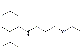 5-methyl-2-(propan-2-yl)-N-[3-(propan-2-yloxy)propyl]cyclohexan-1-amine Struktur