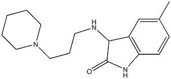 5-methyl-3-{[3-(piperidin-1-yl)propyl]amino}-2,3-dihydro-1H-indol-2-one Struktur