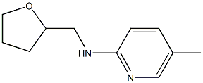 5-methyl-N-(oxolan-2-ylmethyl)pyridin-2-amine Struktur