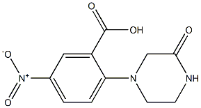 5-nitro-2-(3-oxopiperazin-1-yl)benzoic acid Struktur