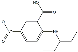 5-nitro-2-(pentan-3-ylamino)benzoic acid Struktur