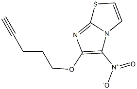 5-nitro-6-(pent-4-ynyloxy)imidazo[2,1-b][1,3]thiazole Struktur