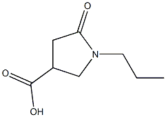 5-oxo-1-propylpyrrolidine-3-carboxylic acid Struktur