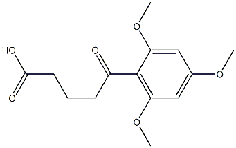 5-oxo-5-(2,4,6-trimethoxyphenyl)pentanoic acid Struktur