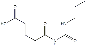 5-oxo-5-[(propylcarbamoyl)amino]pentanoic acid Struktur