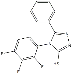 5-phenyl-4-(2,3,4-trifluorophenyl)-4H-1,2,4-triazole-3-thiol Struktur