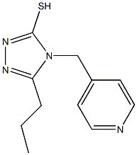 5-propyl-4-(pyridin-4-ylmethyl)-4H-1,2,4-triazole-3-thiol Struktur