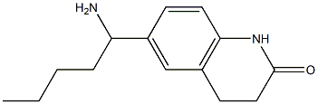 6-(1-aminopentyl)-1,2,3,4-tetrahydroquinolin-2-one Struktur